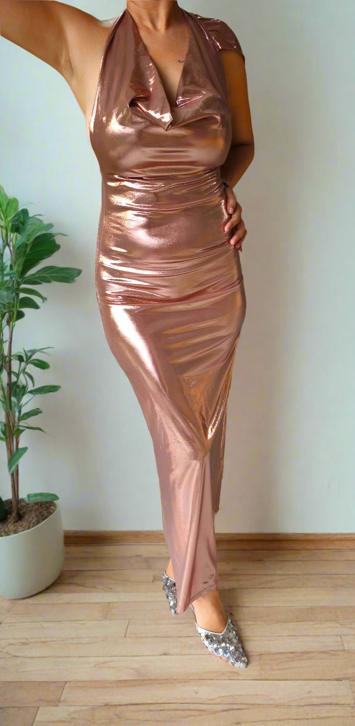 satin gown dress