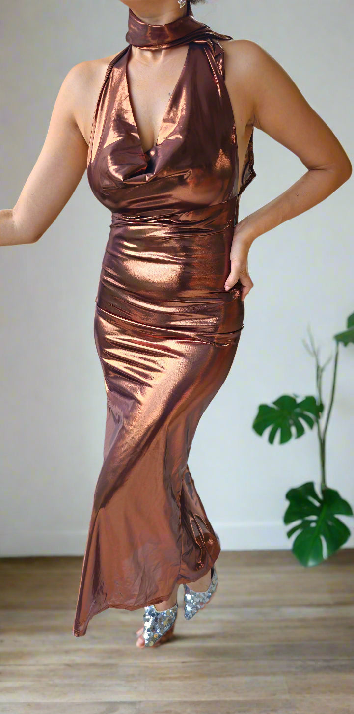 satin gown dress