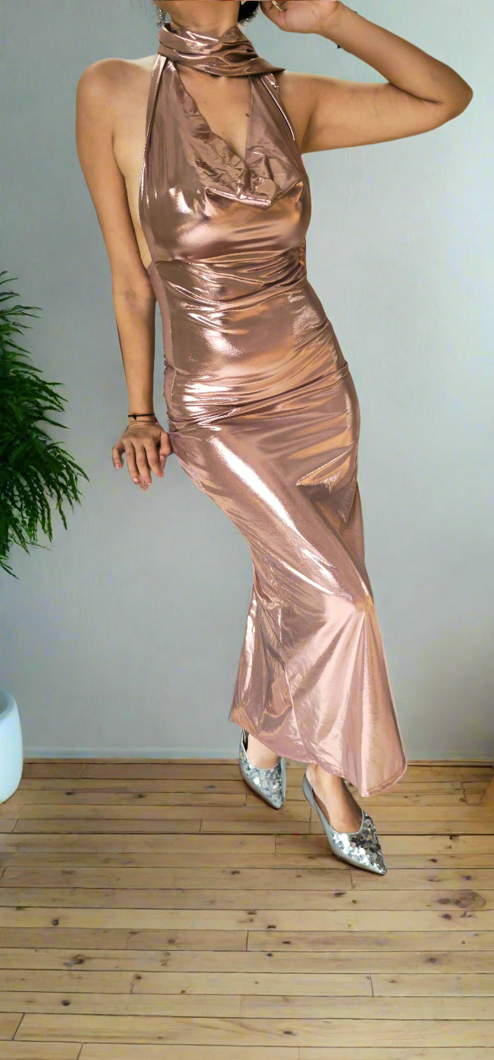 satin gown dress
