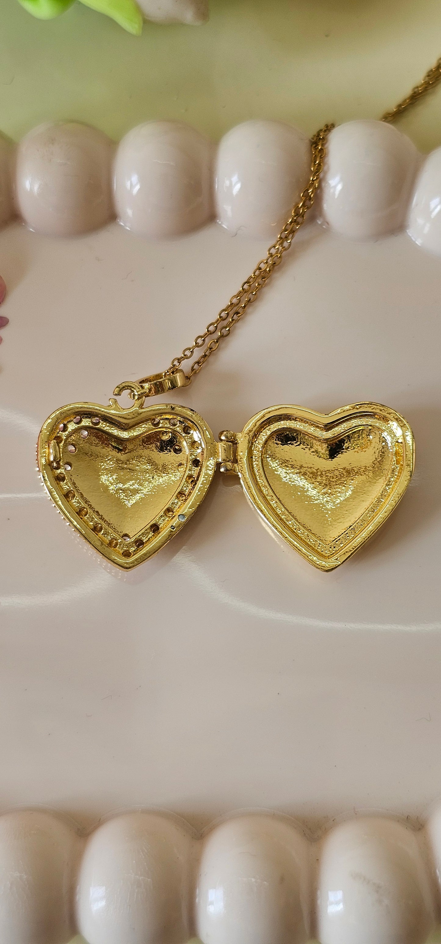heart shape evil eye necklace