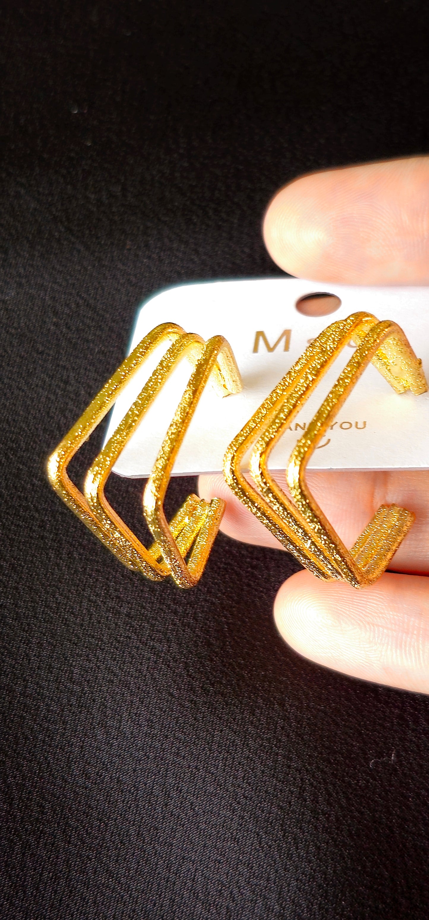 golden 3 layer rectangular